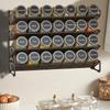 4 Tier Seasoning Organizer Space-Saving Metal Kitchen Countertop Organizer Spice Storage Holder for Kitchen Countertop