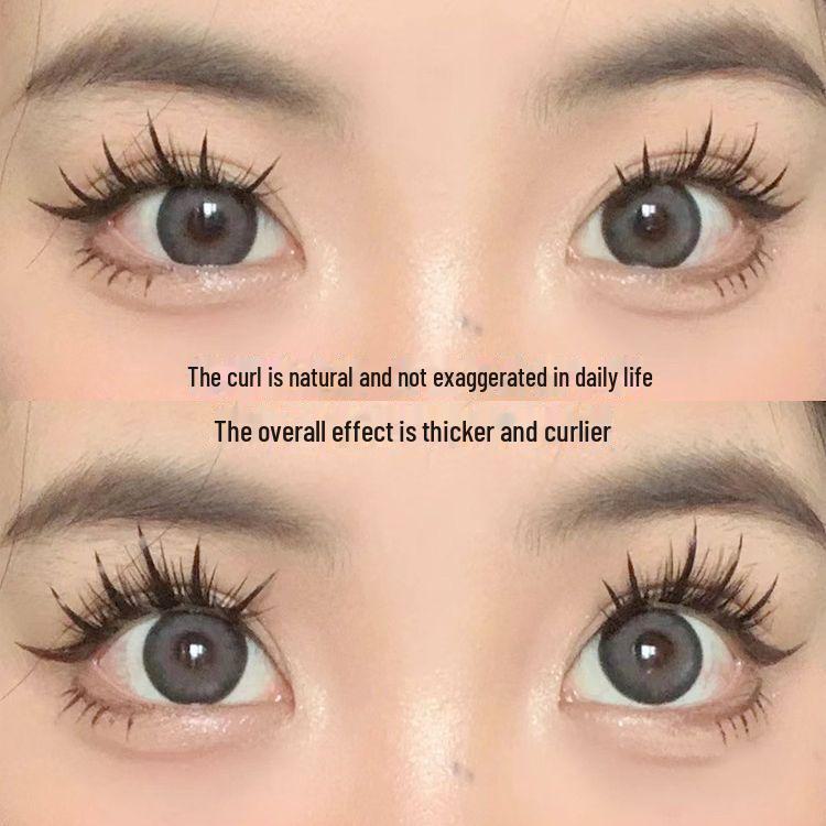 Mengji Shangpin Natural Thick Faux Wild Devil Eyelashes - 10 Rows for Women, Photogenic Cartoon Style
