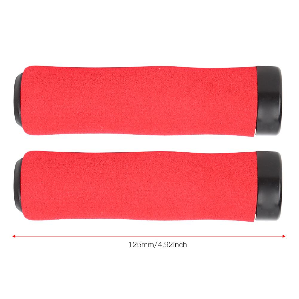 A Pair of High Density Soft Sponge Hard Plastic Mountain Bike Handlebar Cover Lock Grips Cycling Accessory