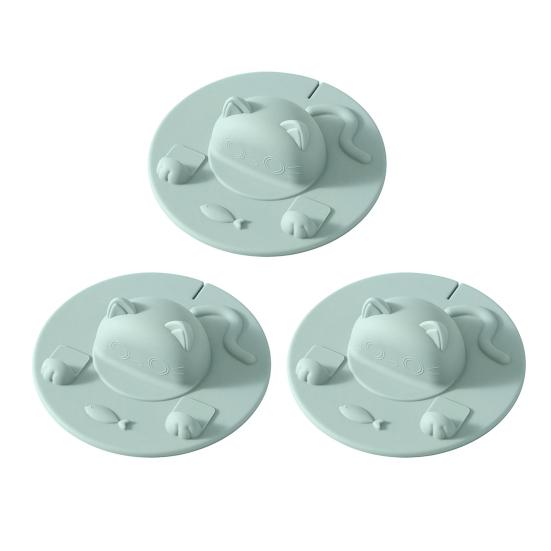 Cartoon Silicone Cup Covers Cute Tea Bag Mug Topper Food Grade Heat-Resistant Mugs Cover Multi-Function Fun Animal Cup Lid with Phone Stand & Tea Bag