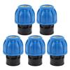 5PCS Plumbing Fittings Water Pipe Quick Connector Coupling Kit Female Thread Straight Through