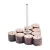 Flap Wheel Sanding Discs 10pcs with Mandrel for Woodworking and Metal Finishing Using Drill Press or Handheld Drill