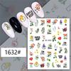 Nail Art Sticker Eye-catching Strong Stickiness Paper Colorful Fingernail Sticker DIY Nail Art