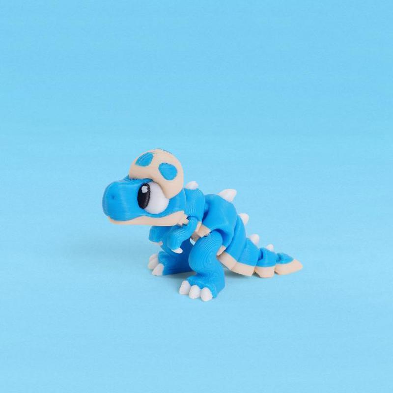 3D Printed Mini Movable Dinosaur Figurine with Egg Shell Trendy Desktop Ornament Fun Gift for Boys Girls Dinosaur Enthusiasts