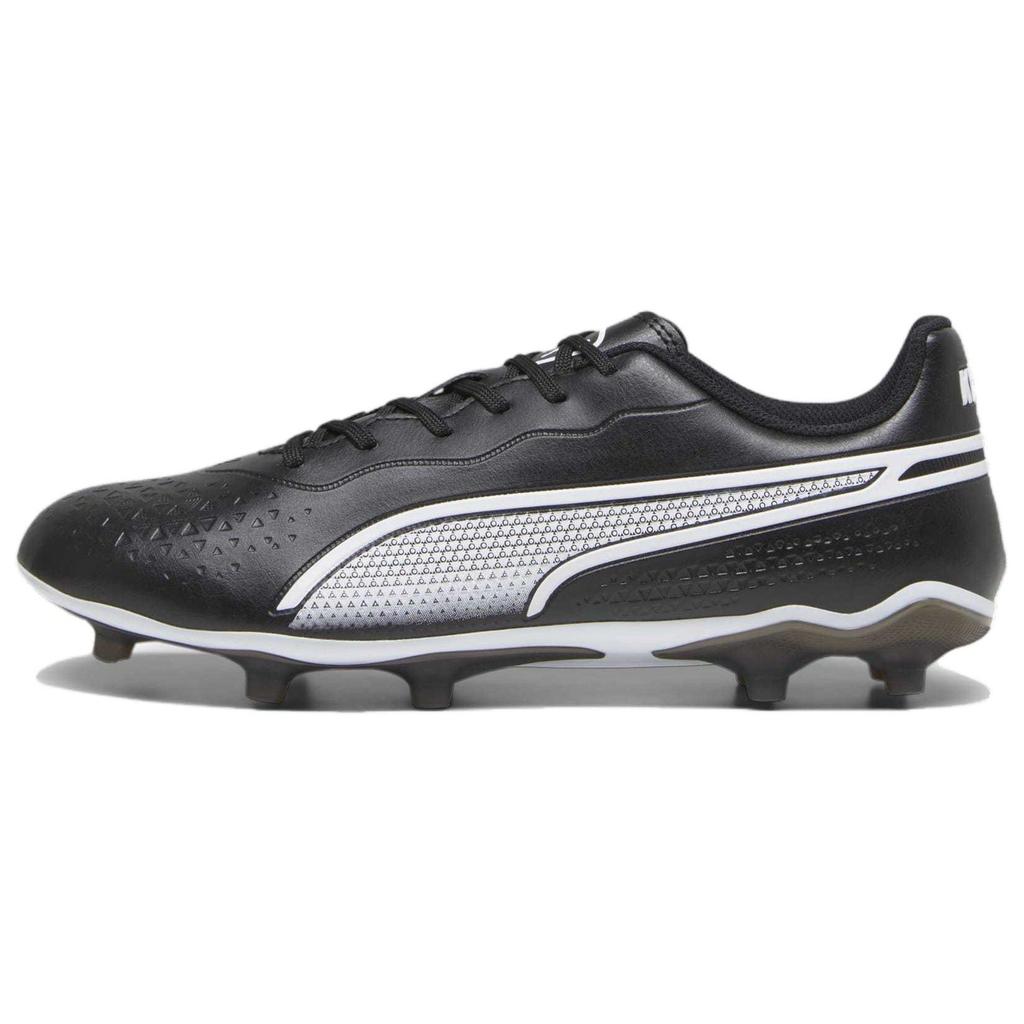 Puma King Match It Soccer Shoes Unisex Footwear Black White 107570-01