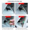 4PCS Autom Wheel Hub Valve Pressure Detection Valve Autom Tire Explosion Proof Tire Pressure Warning Valve Tire Pressure Gauge
