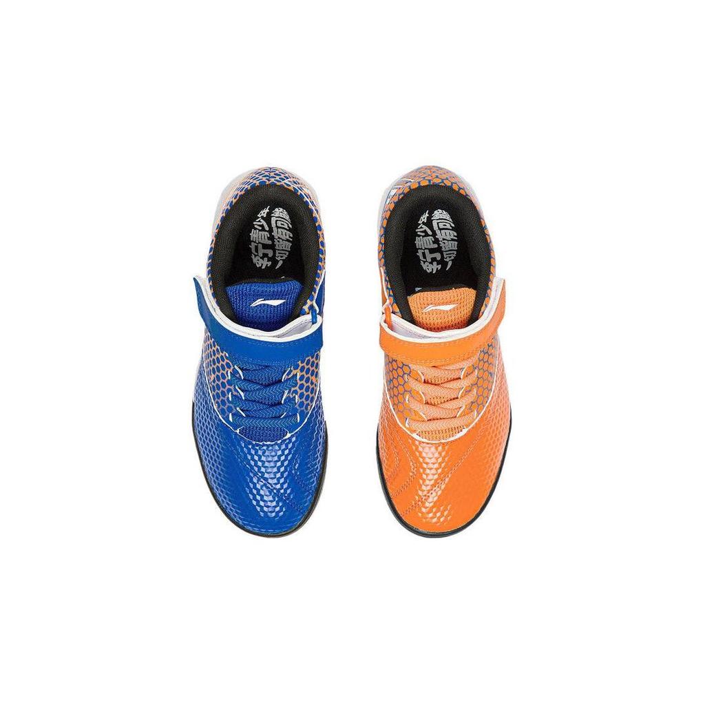 Li Ning Kids Assault Comfortable Versatile Non-Slip Low-Top Soccer Shoes Men Soccer Shoes Orange YKGT008-1