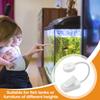 Aquariumleuchte Einstellbar Pflanzenwachstum Clip-On Aquariumlampe 3 Beleuchtungsmodi Kleine Nachttischlampe Einstellbare Helligkeit Fischbecken