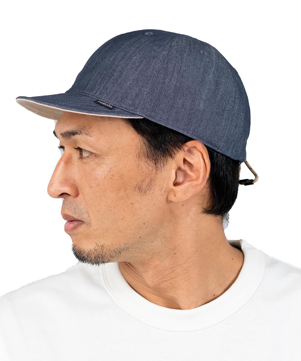 

Nakota Nylon Denim Activity Baseball and and Large XL Size Circumference Approximately Light Indigo x Natural Cap, Cap, Denim, Men s Women s, Spring,