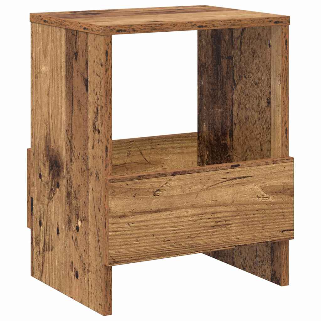 Magazine Shelf Reclaimed Wood 35 x 30 x 45 cm