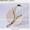 Empty top hat, summer outdoor breathable anti-ultraviolet hat, men's big brim, small face, sun protection, sunshade, women's sports without traces