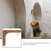 1 pièce Style Nordique Perles en Bois Double Couche Planche de Rangement Accroche-vêtement Décoration Plantes d'Intérieur Accroche Murale