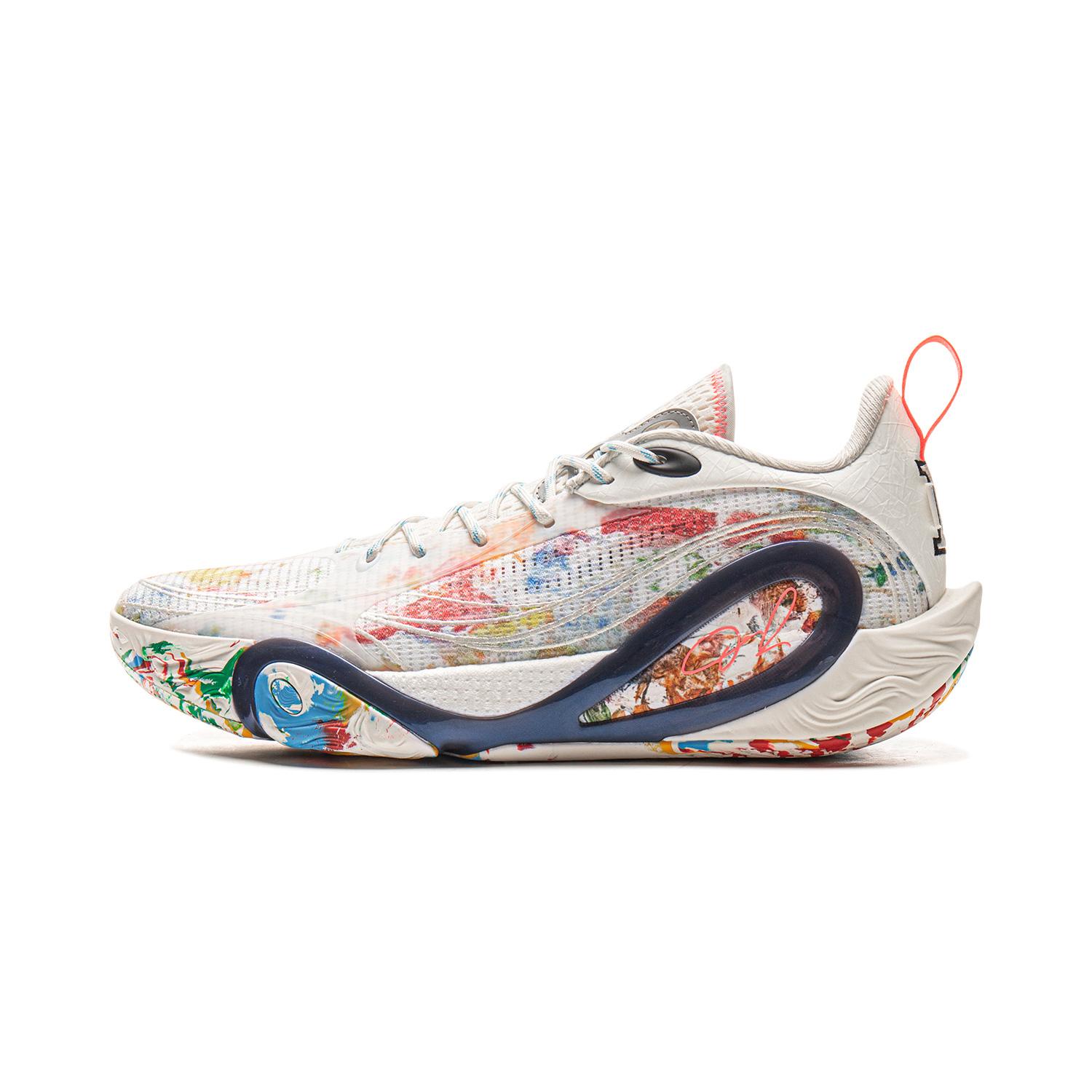 Li-Ning ABPV009-3 Men s Way of Wade DLO1 Canvas Basketball Shoes Beige/Multi-Color 43