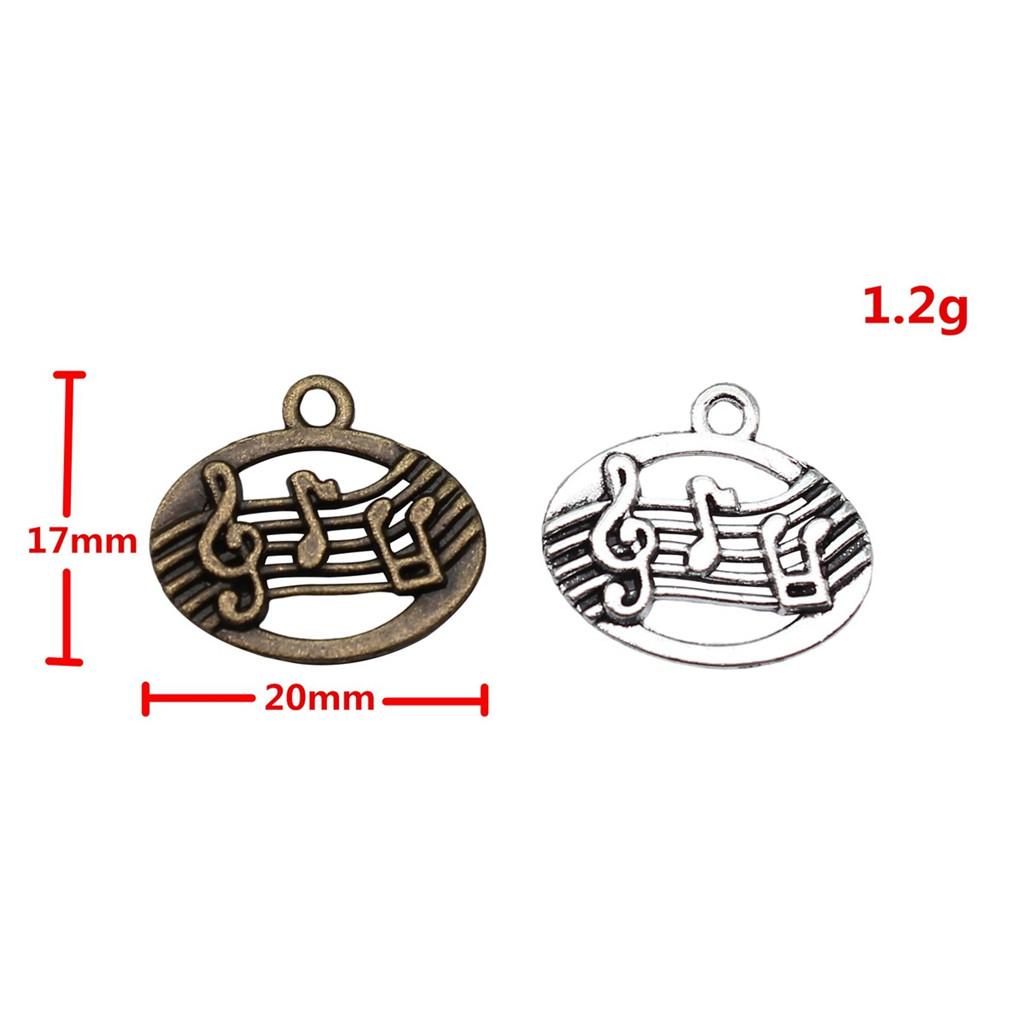 Jewelry Crafts Music Note Charms Alloy Pendants For Concert Collector