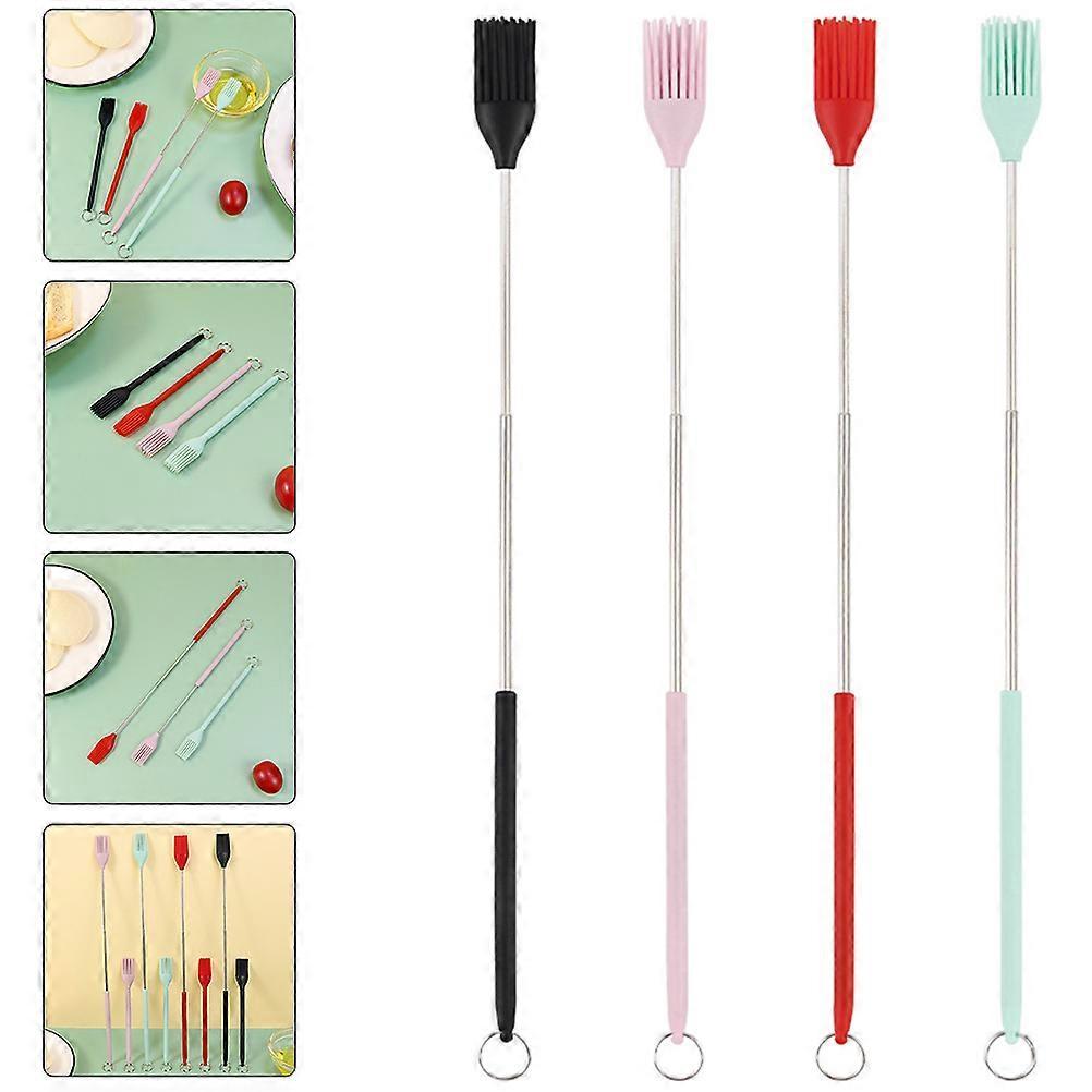 Pastry Brush For Baking 12 Pcs Assorted Color Silicone Basting Brush Ideal For Family Gatherings Barbecues And Kitchen Use