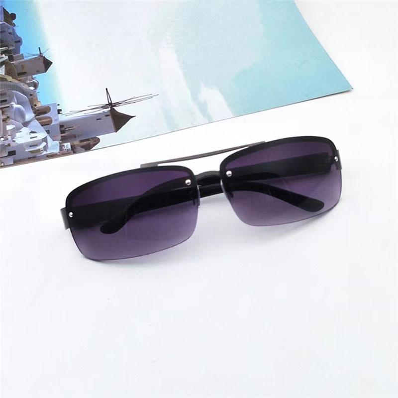 New Half Frame Rectangle Sunglasses Women Men UV400 Designer Fashion Square Sun Glasses Driving Eyewear Oculos De Sol
