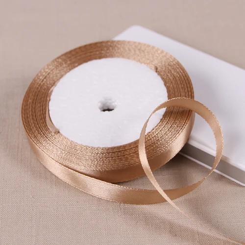 10mm Satin Ribbons DIY Wedding Birthday Party Artificial Silk Roses Crafts Supplies Sewing Acces Scrapbooking Material 25Yards