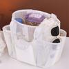 Internal Compartments Mesh Beach Bag Multi Functional Pockets Mesh Shower Bag  Pool Use