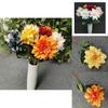 Künstliche Dahlienblume für Brautstrauß und Zeremonie-Arrangement