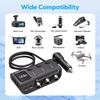 120W 3 In 1 Three Usb Socket Car Cigarette Lighter Adapte 12V 24V Splitter Led Fast Charger Plug Adapter For Iphone Gps Dashcam