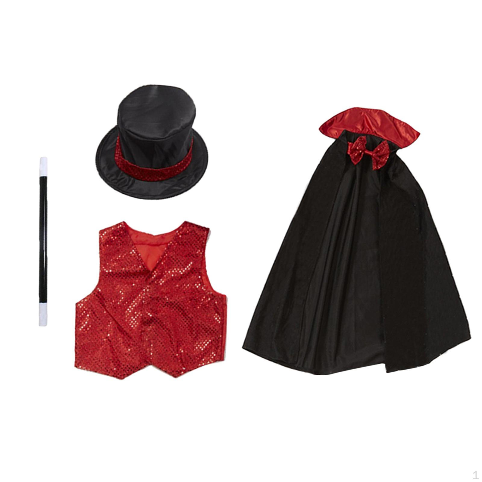 Children s Magician Role Play Accessories Set for Stage Performance 4pcs