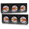 Ygmylandbb Trailer Tail 24V Truck Triple LED Round Rear Combination Lamps with Sequential Flowing Turn Set of 2 for Large Vehicles and Decorative