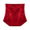 M&Yating Women's Red Cotton Lace High-Waist Briefs (2-Pack)
