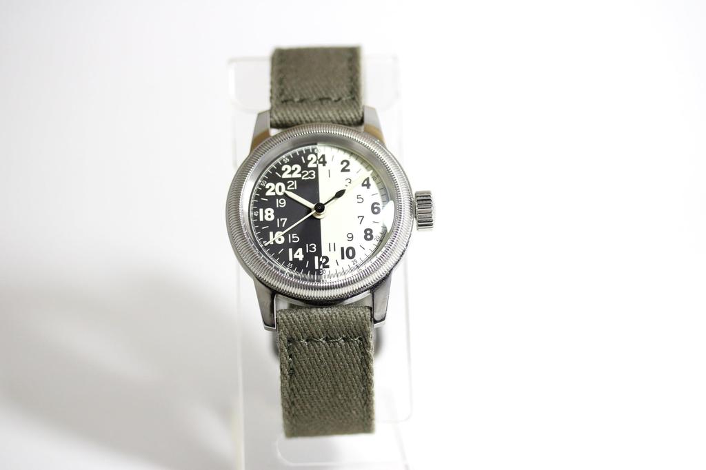 Reprint of the Army Air Corps Military Watch TYPE 24 Hour Display Quartz Watch Elgin Montreroy U.S. M.R.M.W. A-17A