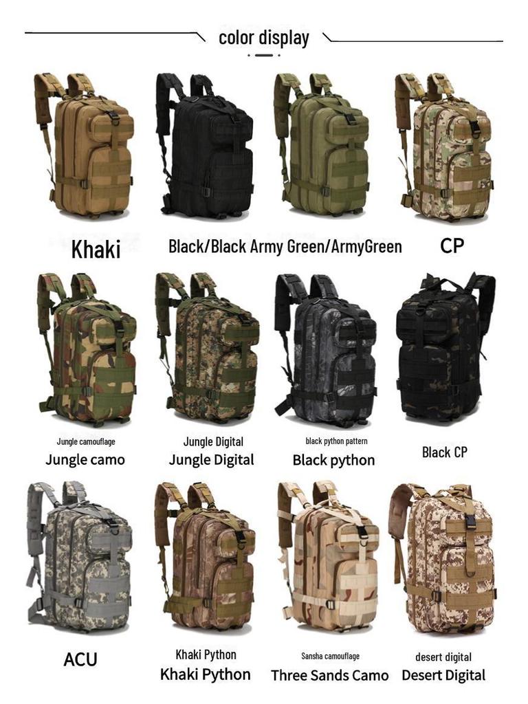 Reißfester 600D Oxford Kleiner Outdoor Taktischer Trainings- & Campingrucksack