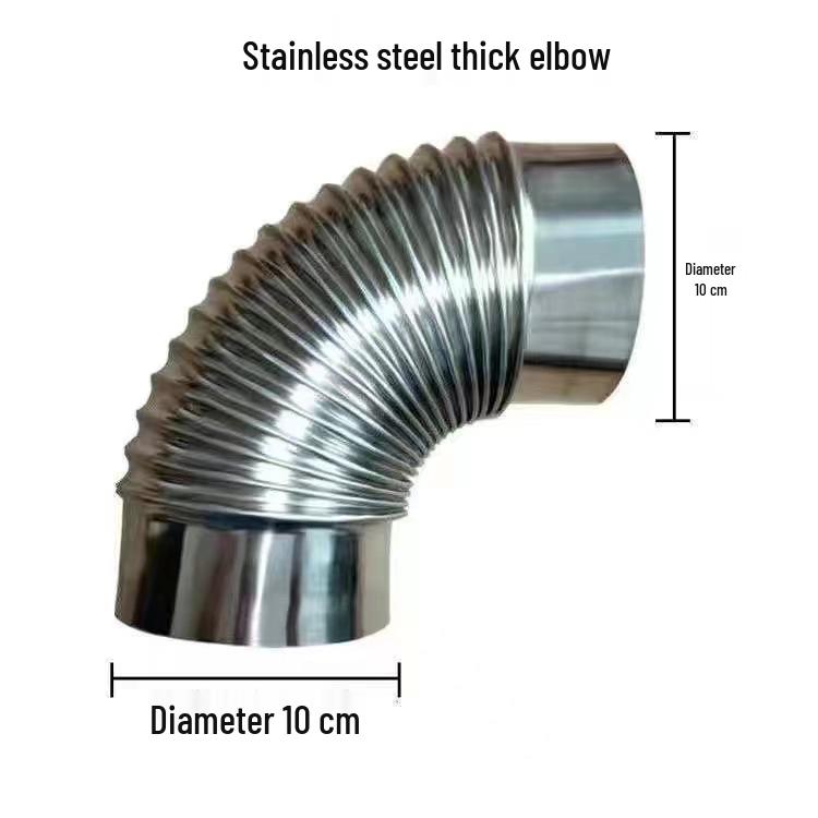 Extra Thick Stainless Steel Universal Chimney Elbow Pipe for Heating and Exhaust