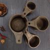 4Pcs/Set Durable Coffee Measuring Spoon Stackable Condiment Scoop Measuring Cup Milk Powder