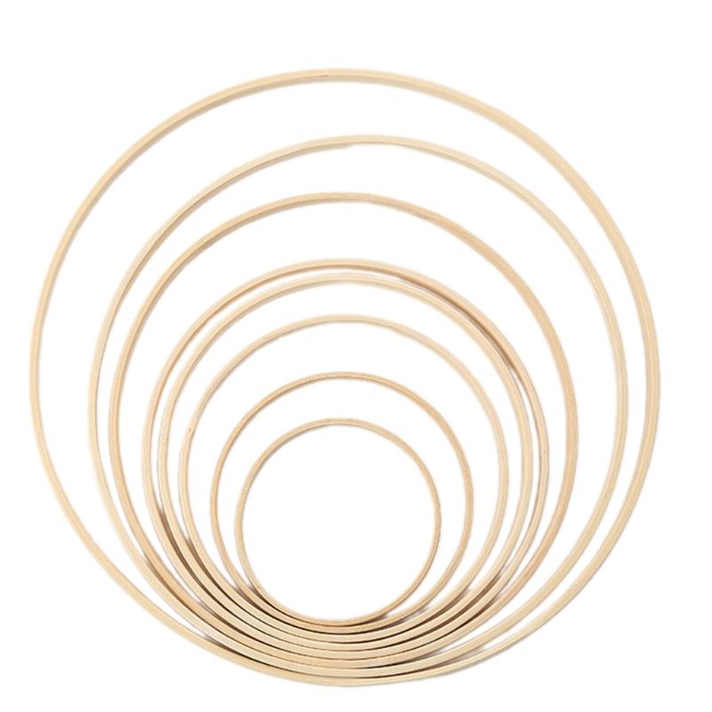 

9 Pcs Bamboos Craft Rings Floral Hoops Wreath Rings for Dream Catcher and Crafts 1
