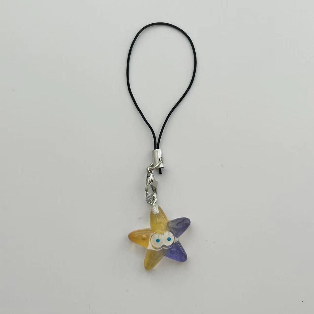 Phone Lanyard Translucent Ccd Camera Strap Resin Sea Animal Charm Multi-Purpose Marine Life Keychain For Students Bag Gadget