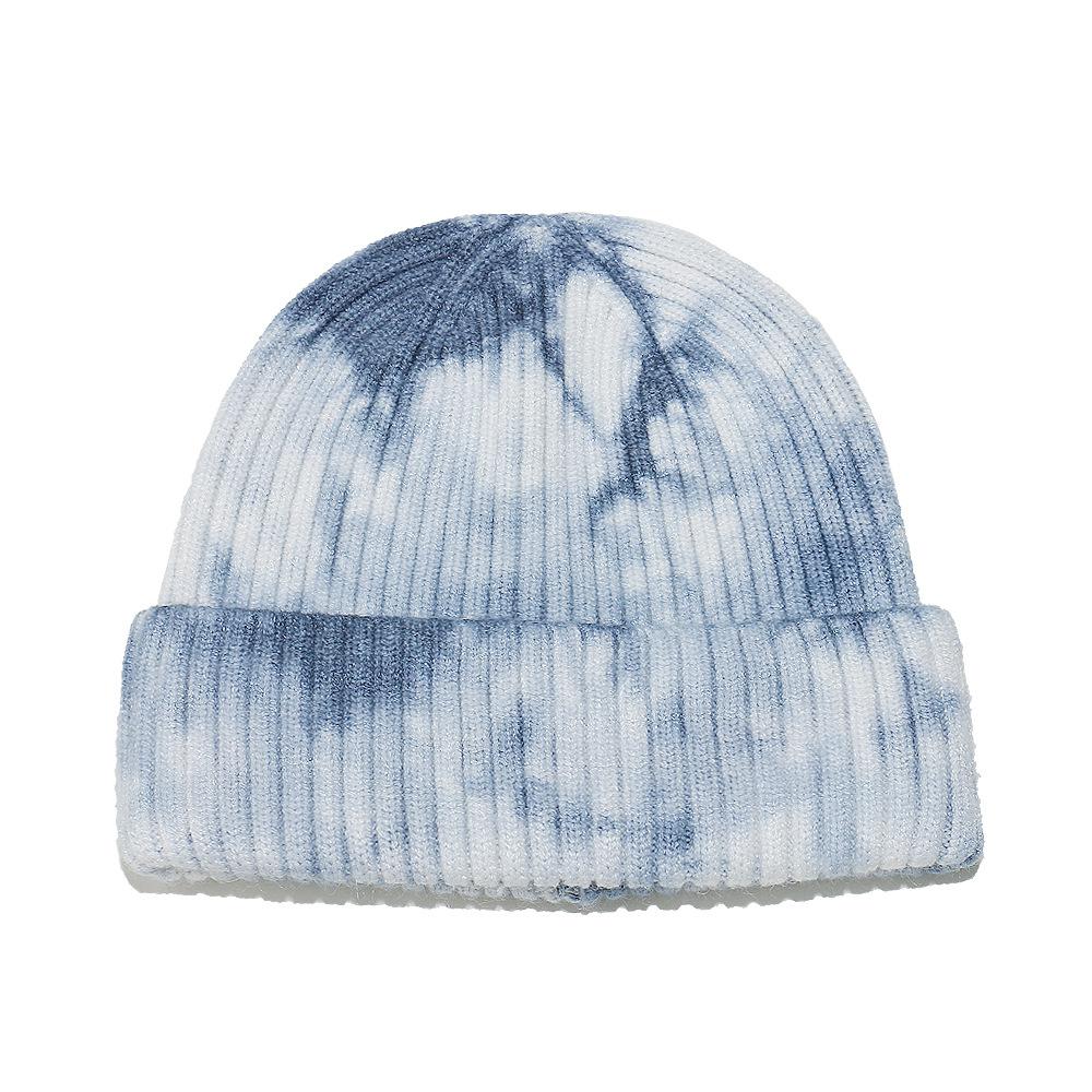 Winter Hat Children 2025 Autumn and Winter Pullover Hat Wool Hat Gradual Change Color Tie-dye Cold Hat Knitted Hat Women