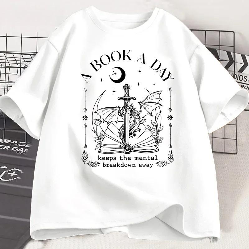 Fashionable retro letter printed Harajuku style aesthetic Tshirt for Womens daily versatile short sleeved Tshirt
