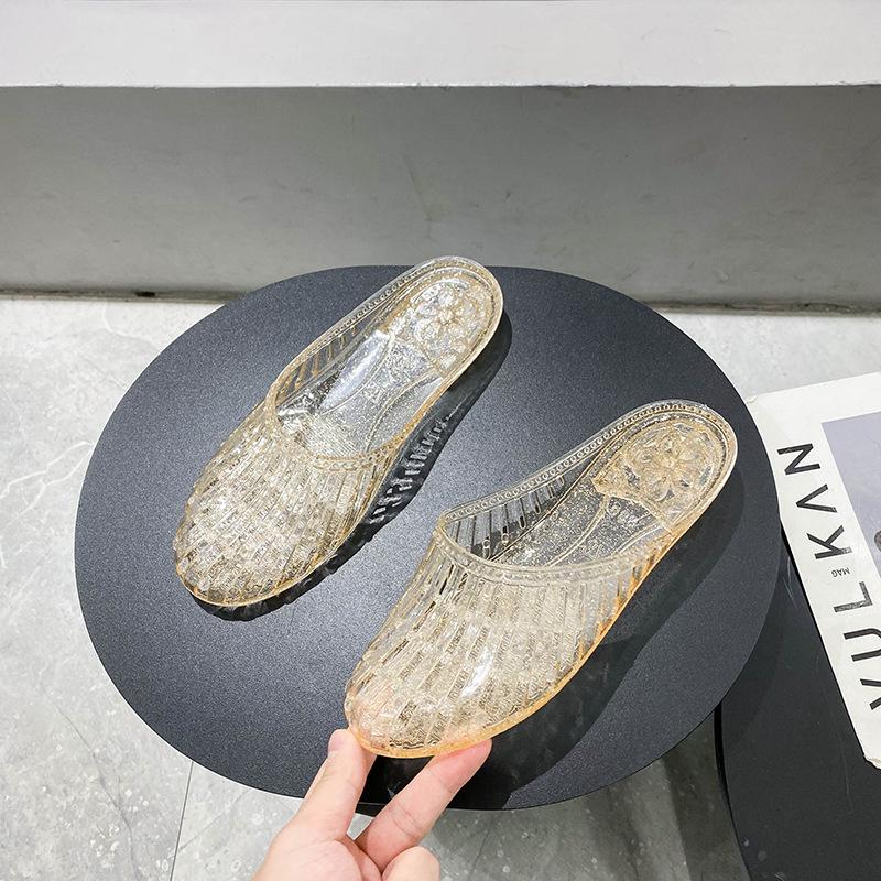 Summer High Quality New Women's Casual Crystal Slippers 2024 Women's Luxury Home Comfortable Slippers