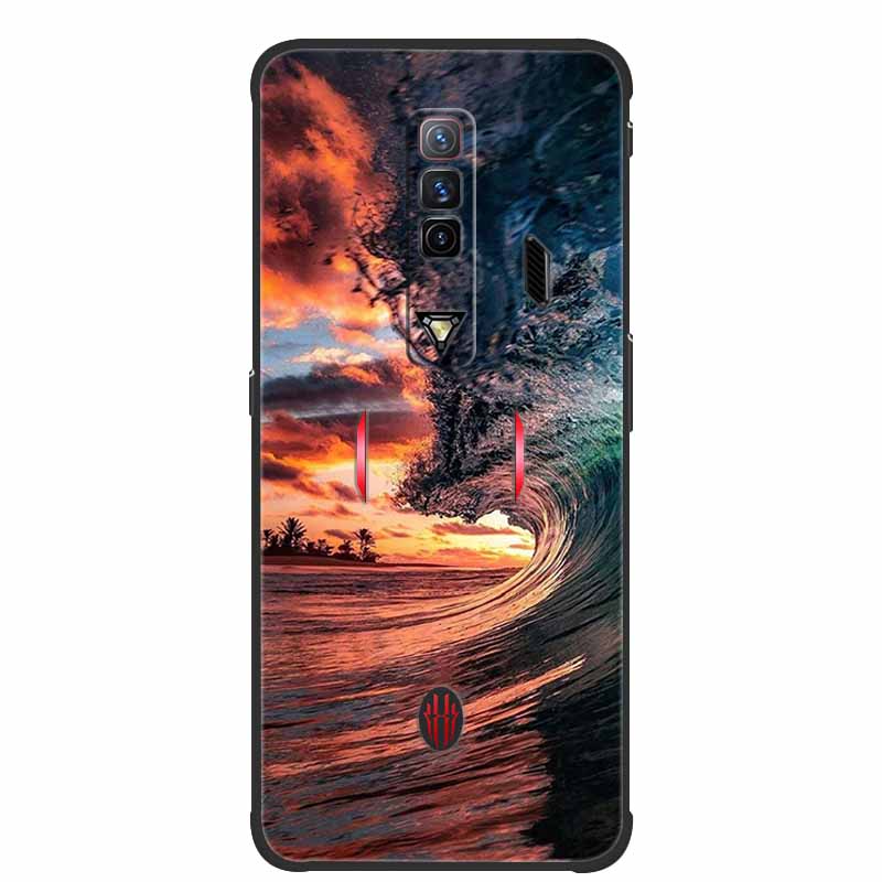 For ZTE Nubia Red Magic 7 Cases 7Pro Fashion Soft TPU Silicone Back Cover For Redmagic 7 Pro Phone Cases Shockproof Fundas 2022