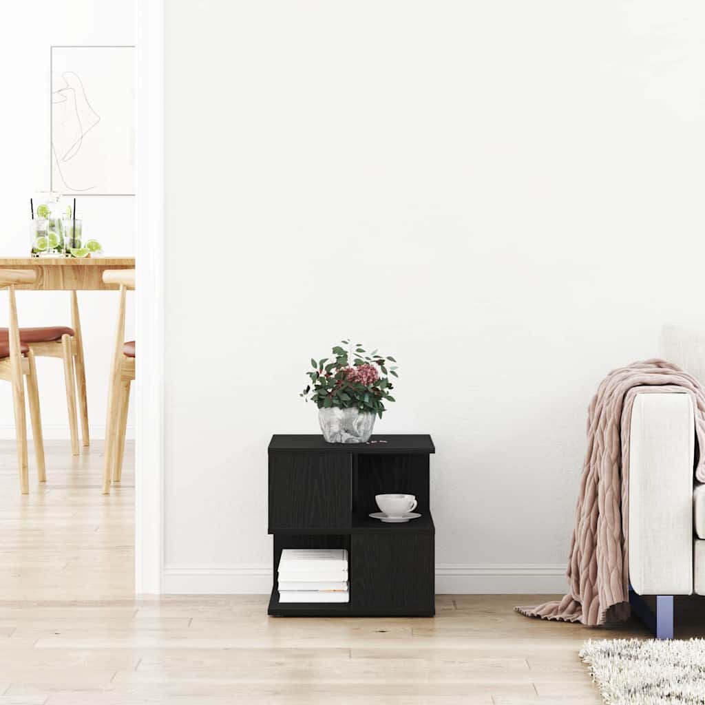 vidaXL Beistelltisch Schwarz Eiche 40x40x40 Cm Holzwerkstoff