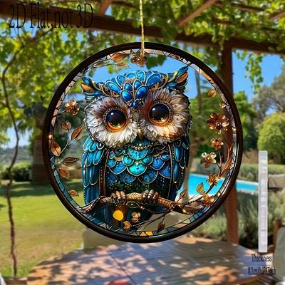 2D Flat Acrylic Owl Decoration, No Battery/power Required, Unique Indoor/outdoor Decoration, Multi-purpose Traditional Style