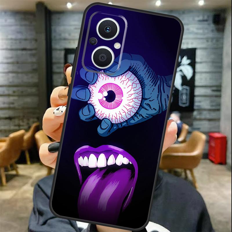 Hands with Eyes Case For OPPO Reno 13 F 12 F 11F 8T 7 8 10 11 Pro OPPO Find X8 Pro X6 X3 X5 Lite Cover Coque