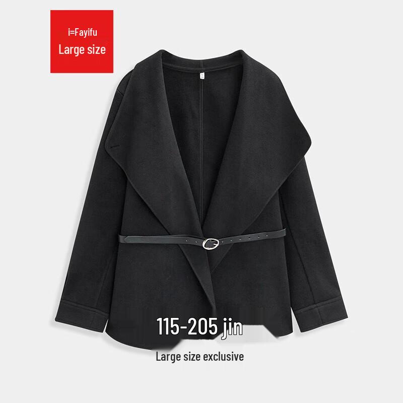 

IEF Women s Elegant Plus Size Wool Blend Commuter Coat 3XL