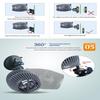 Aquarium Wave Maker Pump Energy Saving High Efficiency Quiet Propeller Strong Suction Cup for 25-90 Gallon Saltwater Fish Tank