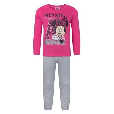 Childrens/Kids Minnie Mouse Long Pajamas Set