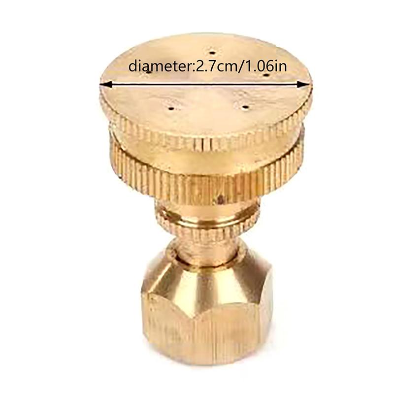 1 st Trädgårdsspridare Huvud Justerbar 5 Hål Mässing Spridarmunstycke M14 Finfördelande Spray Slangkoppling Jordbruksbevattning