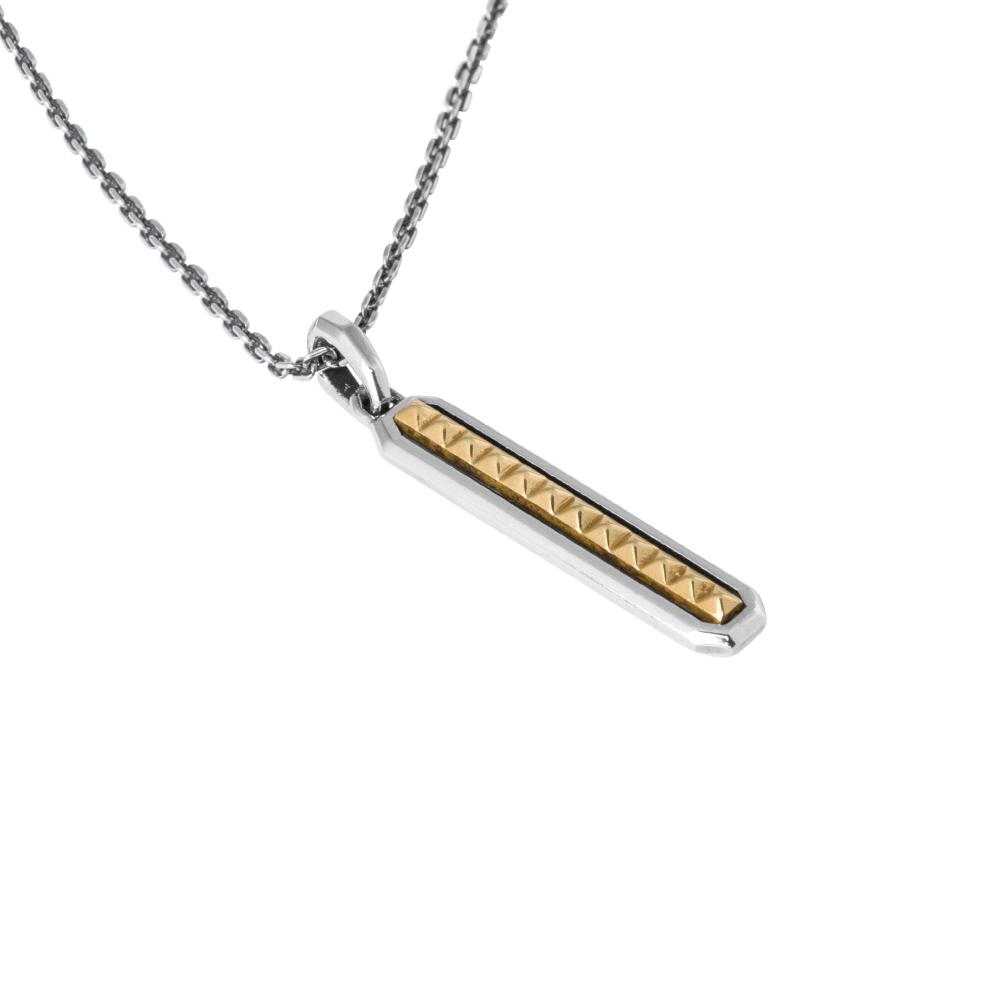 Sting925 2-Sided Stud Stick Pendant