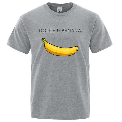 Sommermode Dolce & Banana Print Damen T-Shirts Casual Atmungsaktive Tops T-Shirt Kurzarm Damen Top Tees