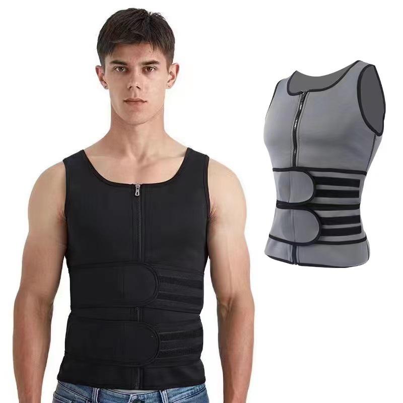 Herren Neopren Übergröße Taillenformer Bauchkontrollweste