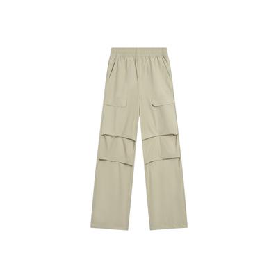 Li Ning Sports Lifestyle Series Brand Logo Embroidered Casual Pants Women Bottoms AYKV896-2