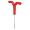 Ice Peg Drill Threaded Stainless Steel Multi Functional Ice Fishing Stake Nail Auger for Tent Shelter