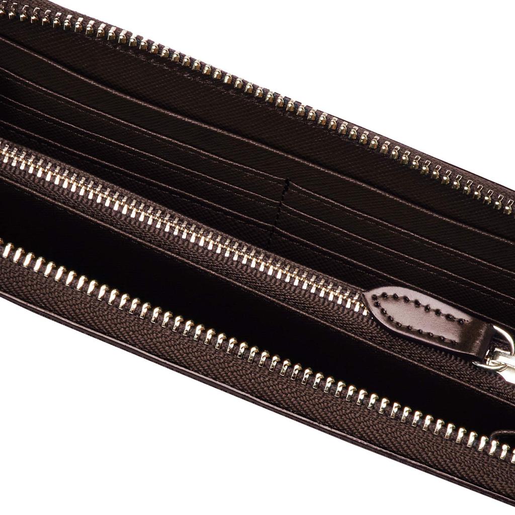 Long Made In Cordovan Dark Brown [Mikado] Men's Wallet, Zippered, Japan, Leather,